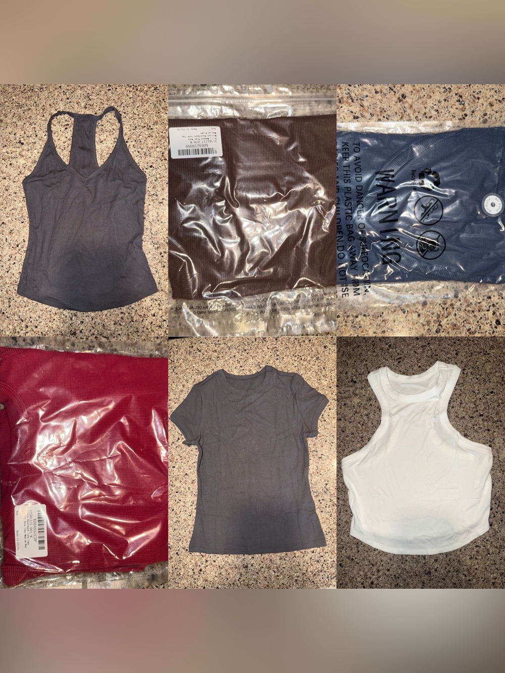 Set of 6- size medium shirts- Classic Everyday Basics